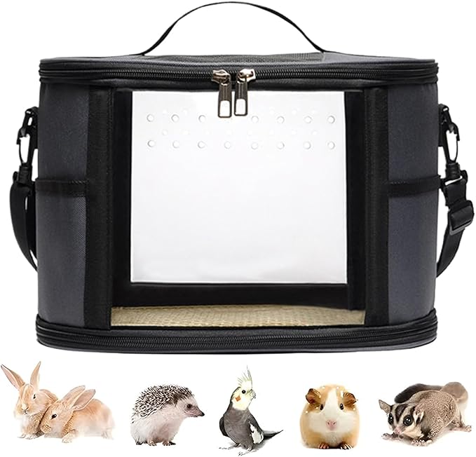 Bird Travel Carrier – Parrot Shoulder Bag, Small Pet Travels Backpack, Lightweight Portable Bag | Convenient Travel Accessory, Safe Carrier for Cockatiel Budgies Parrot Hamster