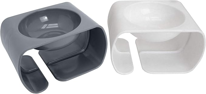 Kitty City Raised Cat Food Bowl Collection/Stress Free Pet Feeder and Waterer and Slow Feed Bowls