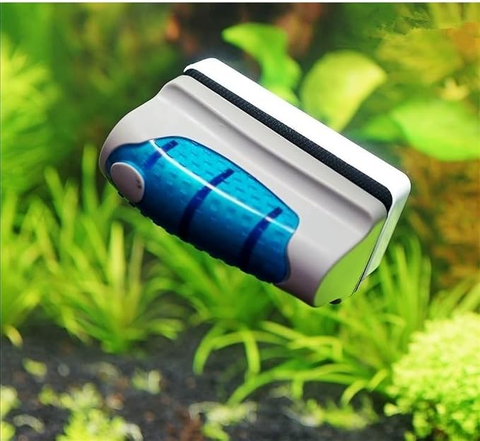Generic New Magnetic Aquarium Fish Tank Glass Algae Scraper Cleaner Magnetic Brush Aquarium Tank Fish Aquarium Tools Floating Brush