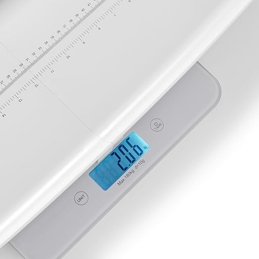 Baby Scale MAX 400lbs,Multifunctional Baby Weight Scale for Toddler, Children, Pet, Adult, Dogs Cats Weight Scale with Auto-Off,26.5-inch Height Measurement,3 Units,LED Screen