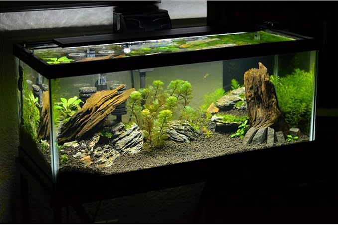 15 inch LED Aquarium Light, 8W Fish Tank Light Underwater Light Submersible Crystal Glass Lights, 9.2ft/2.8m Long Wire Length, White