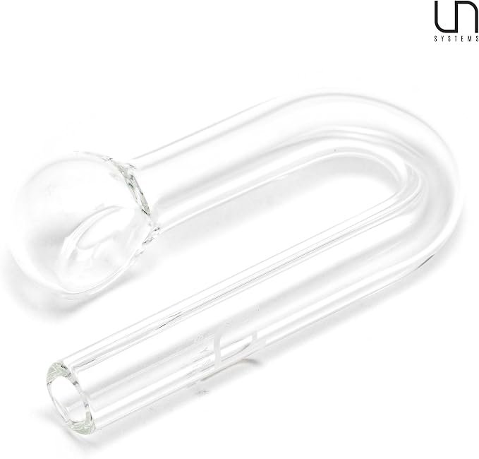 Ultum Nature Systems CO2 Drop Checker - Glass CO2 Drop Checker for Aquarium, CO2 Aquarium Kit with Solution, CO2 Monitor Complete Set for Planted Aquariums - Drop Checker Hang on Edge Mount (HD)
