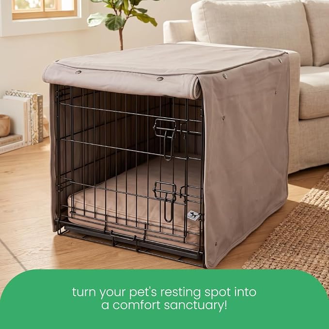 Molly Mutt Wild Horses Dog Crate Cover, 100% Cotton Canvas Cover with 2 Roll-Up Panels, Ideal for Dog or Cat Crate, Durable, Washable, and Free of Harmful Chemicals, 36" x 24" x 27"
