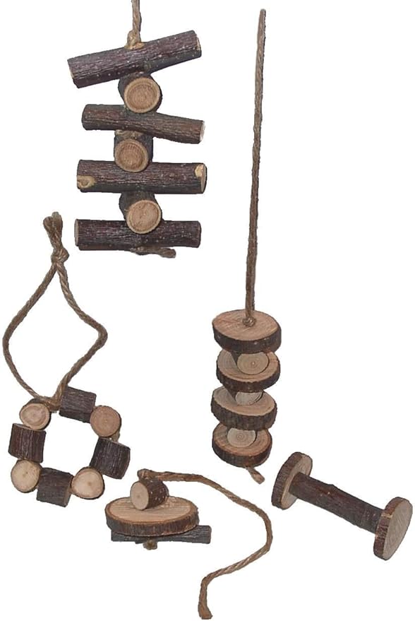 Organic Apple Chew Toy Combination Pack for Small Animals
