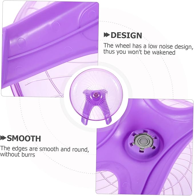 Silent Hamster Exercise Wheel 12-inch Flying Saucer for Hamsters Hedgehogs and Gerbils Design for Indoor Play