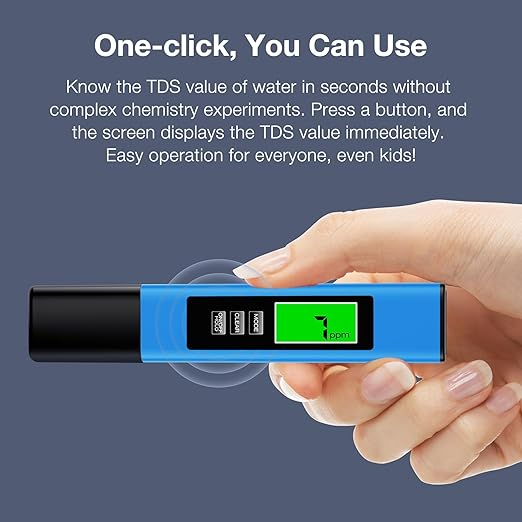 2025 All-New 4 in 1 Tds Meter Digital Water Tester - Accurate and Reliable TDS EC & Temp(°C,°F) Meter - 0-9999ppm - Professional Testing for Drinking Water, RO/DI System, Aquariums etc
