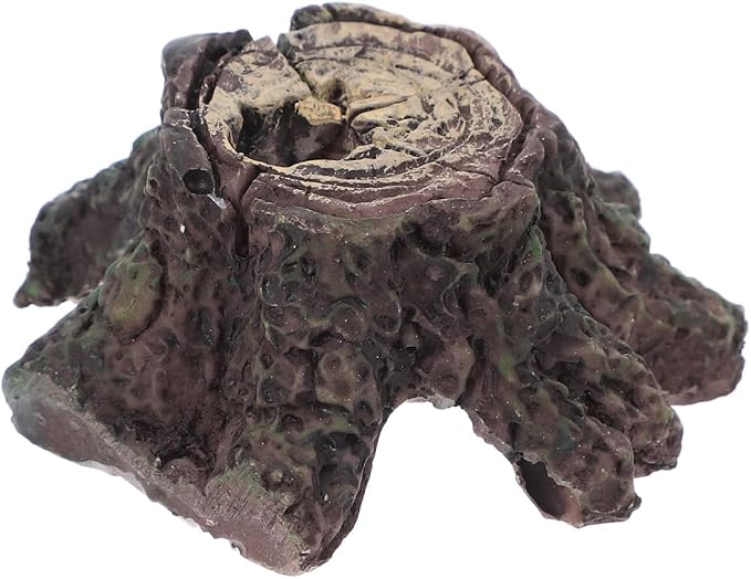 balacoo Resin Tree Trunk Ornament Aquarium Driftwood Ornament for Fish Tank Accessories Betta Fish Tank Decor Turtle Rockery Natural Look Aquarium Decoration