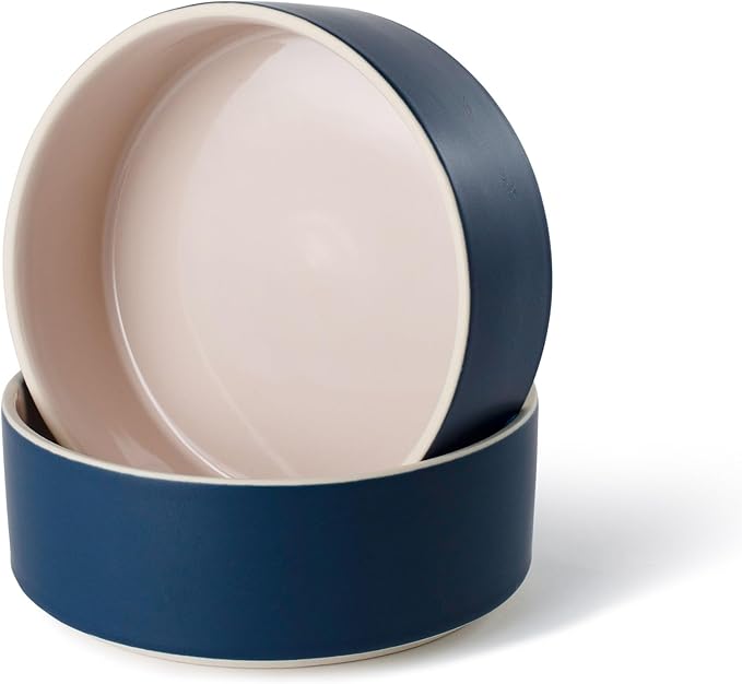 Fringe Studio Minimal Midnight Medium Stoneware Pet Bowl, PetShop Collection (479108)