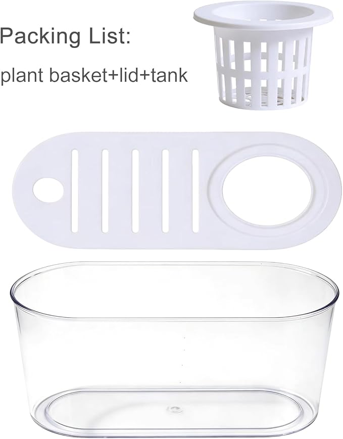 1.2 Gallon Betta Fish Tank, Desktop Aquarium with Lid & Plant Basket, Shatterproof Plastic Fish Bowl for Home Office Dorm Decor