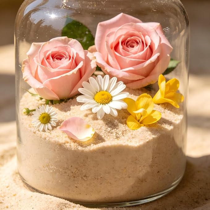 3 Lb Natural Fine Decorative Sand, Multipurpose Sand for Aquarium Fish Tank, Potted Plants, Vase Filler, Fire Pit, Candle Decor, Crafts & Reptile Bedding