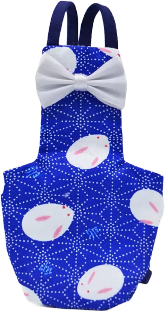 Bird Flight Suits Diapers for Monk Parakeets, Conures, Lovebirds, Cockatiels Flight Suits, Parrot Clothes, Bird Training Nappy Suit Liners Clothes (Small,Deep Blue)