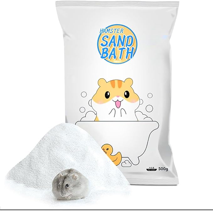Hamster Bath Sand,SilicaSand,Sand Hamsters Bedding,Dust Free Sand for Hamster Mice and Small Animals (1.1, Pounds)