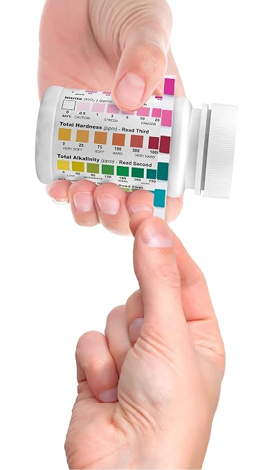 Industrial Test Systems Eco-Check 5 in1 Aquarium Water Quality Test Strips 481345 - Made in USA - Best Pond & Aquarium Test Strips