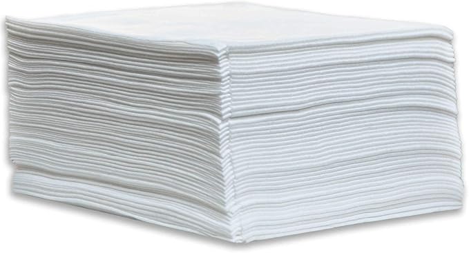 DAVELEN Disposable Large Luxury Towels (100-Count) Spa and Salon Quality Softness for Guests, Clients | Hair, Face, Body Use | Luxurious Comfort, Ecofriendly (100, 32x16 inches)