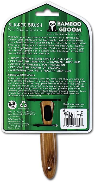 Slicker Brush with Stainless Steel Pins for Pets, Medium