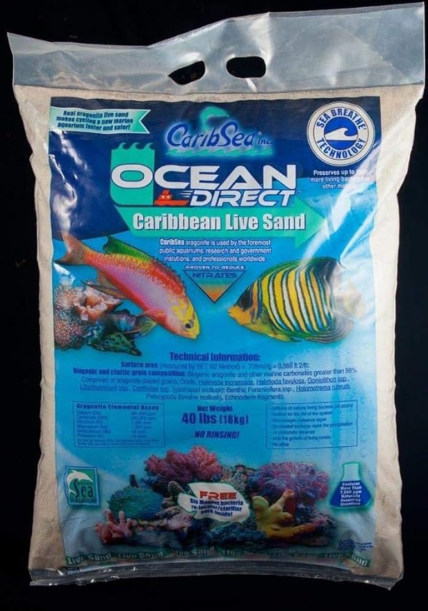 CaribSea Aquatics Ocean Direct Sand, 40-Pound, Oolite