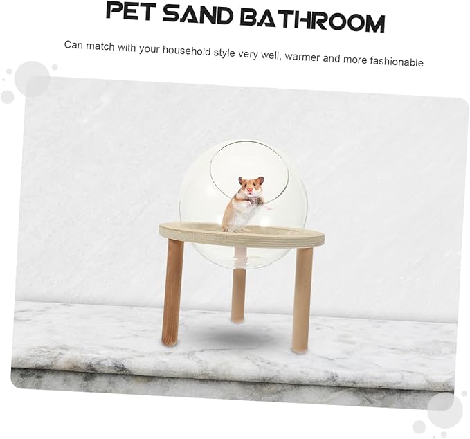 SUPVOX Chinchilla Bath Box Hamster Dust Bath Tub Wash Tub for Household Pet Supplies