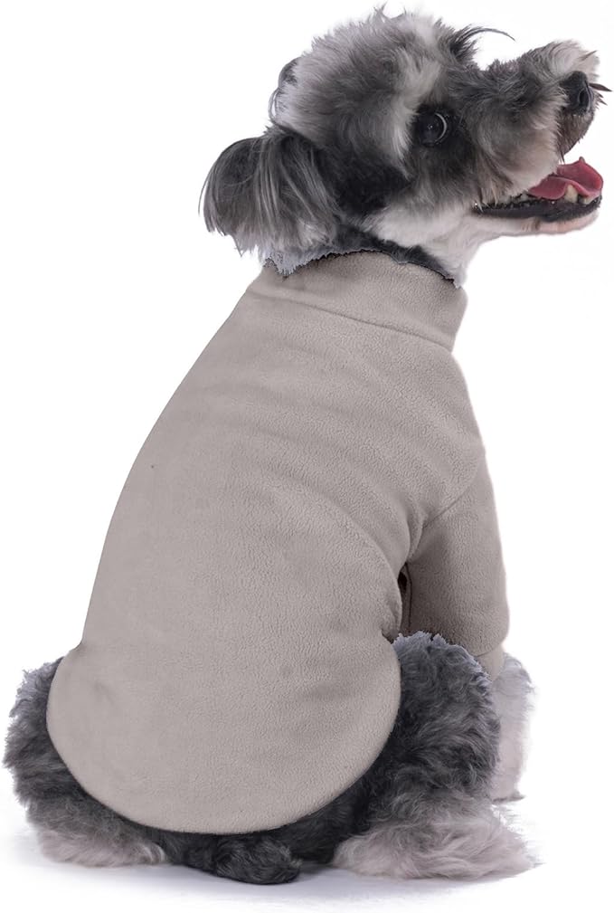 GYALAPERI Dog Sweater, 3 Pack Dog Sweaters for Small Dogs Girl Boy, Ultra Soft Warm Puppy Clothes Dog Coat for Winter (Gray+Azure+Navy, Medium)