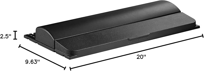 Aqueon LED Deluxe Fish Tank Aquarium Full Hood with LED Light, Black, 20 Inch | Aquarium light with full-length feeding door, custom-fit aquarium lid with rear breakouts for filters and heaters