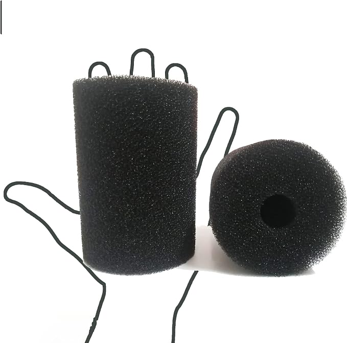 2 Pack Foam Filter Sponges Canister Filters for Aquaclear 70/110 | X-Large Overflow Filter Box Intake Round Pre-Filter 5.91" x 4.13"
