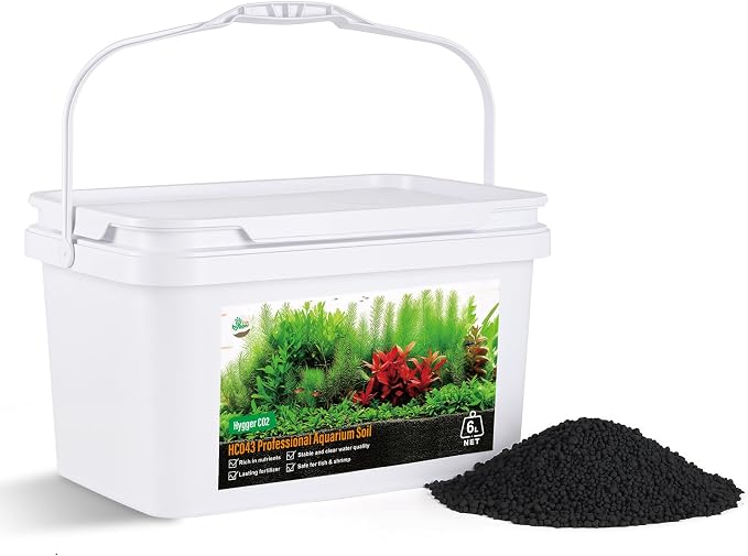 Premium Upgraded Aquarium Soil, 1-5mm Nutrient-Rich Water Grass Mud for Planted Tanks, Dust-Free & No Rinse, Safe for Fish & Shrimp (11 Pounds)
