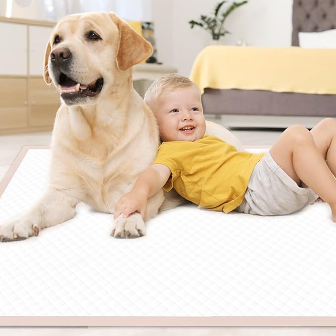 Puppy Pads Extra Large 36" × 36" - 45 Count Dog Pads Pink, XXL Pee Pads for Pets|Disposable Dog Training Pads, Super Absorbent & Leak-Proof & Quick Drying Potty Pads