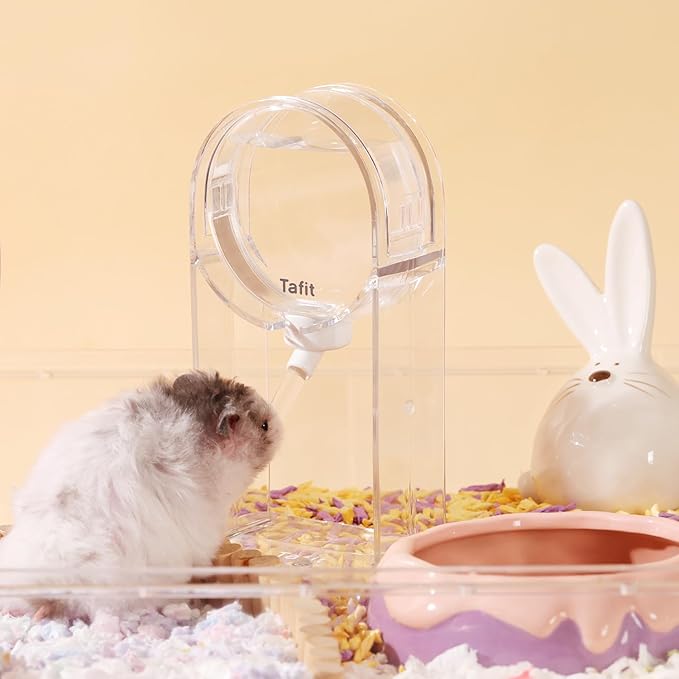 Hamster Water Bottle Holder Small Animals Bottle Stand for Dwarf Hamsters, Syrian Hamsters, Rats, Mice, Hedgehogs, Gerbils, Sugar Glider, Squirrels, Small Pets
