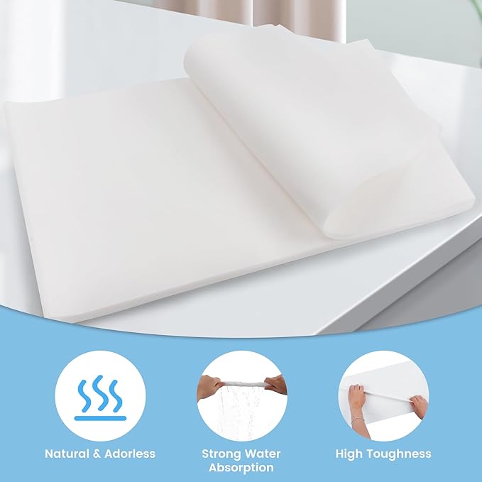 23.6x16.9in Bird Cage Liners - 100 Sheets Pre-Cut Disposable Cage Tray Liners, High Absorbent Non-Woven Pads for Parrots, Cockatiels and Small Animals