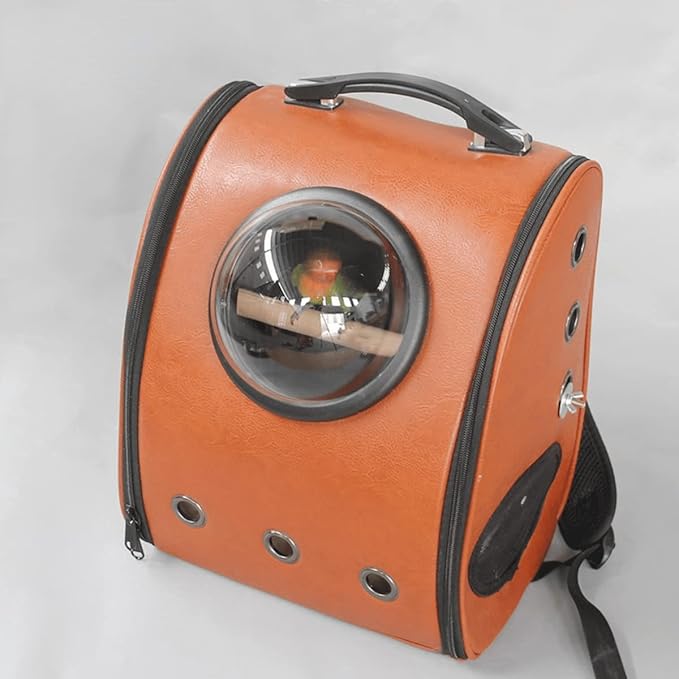Portable Travel Pet Carrier Backpack,Space Capsule Bubble Design,Waterproof Handbag Backpack for Small and Medium Birds Parrots Budgerigar Cockatiel