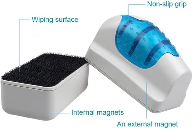 CNZ Magnetic Aquarium Glass Cleaner Aquatic Algae Cleaning Magnet (Small)