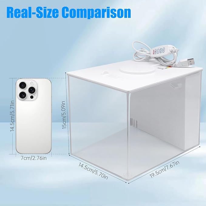 Betta Fish Tank Small Aquarium 1 Gallon Self Cleaning Fish Tank Starter Kit with Filter,Light and Adjustable Water Pump All-in-one Smart Desktop Aquarium for Shrimp Goldfish (Upgrade Filter Media)