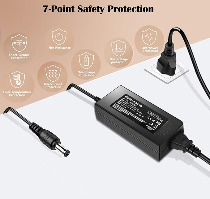 24V 6.25A Adapter for HyperReef 150 N15453 150W Aquarium LED K150A2400625E1 | Reef Light Dimmable Full Spectrum Marine KPTEC K150A-2400625E1 24VDC 6250mA DC24V AC/DC Power Supply Cord Cable Charger