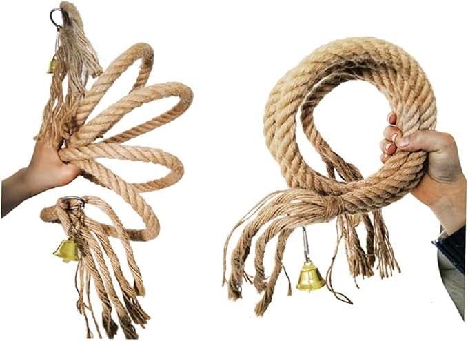 Cotton Rope Bird Accessories Parrot Climbing Toy Spiral Jute Rope for Pet Birds Exercise Toy