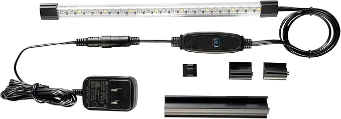 GloFish 10-Inch LED Light Stick for Fish Aquariums Up to 20 Gallons, 1 Count, with White, Blue and Magenta LED Lights