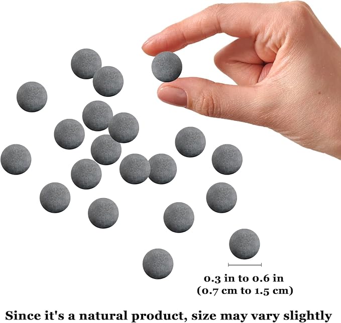 JOR Betta Balls, Water Conditioner Gray Beads for Crystal Clear Water, Vibrant Energetic Fish, Stabilizes pH, Aquarium Tank Decor, 20 pcs