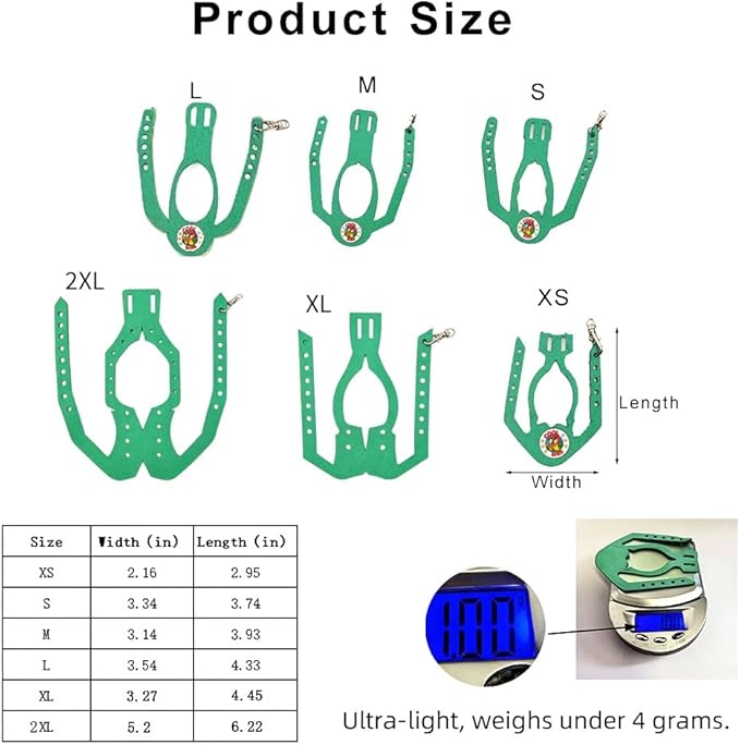 Adjustable Bird Harness & Leash Set for Small Birds,FitsBudgie,Parakeets, Conures, Cockatiels,Green Cheek,Quaker Parrots(Green, 2XL) Z6350-14