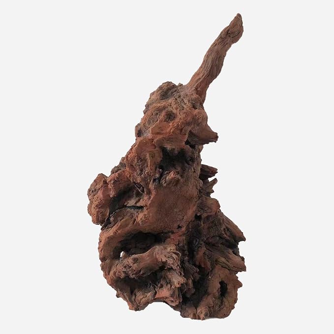Natural Driftwood for Aquarium Decor, L9.06×W9.45×H16.14 Inches Large Drift Wood Decorations for Reptile Hide, Fish Tank, Optional Shapes
