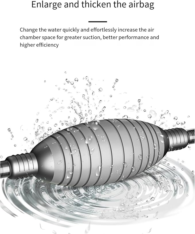 Aquariums Maintenance Siphons Kits with Adjustable Waterflow Valves for Easy Water Changing and Gravels Washing Aquariums Siphons Vacuum