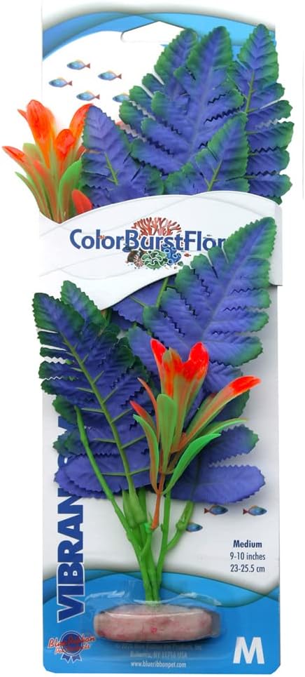 ColorBurstFlorals Butterfly Sword Medium Silk Aquarium Plant