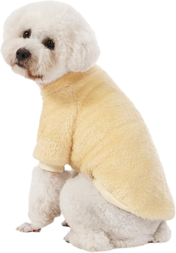 Dog Sweater, 3 Pack Dog Sweaters for Small Dogs, Dog Clothes for Small Dogs Girl Boy, Ultra Soft and Warm Puppy Sweater Dog Coat for Winter Christmas (X-Large, Lt Pink+Lt Green+Lt Yellow)
