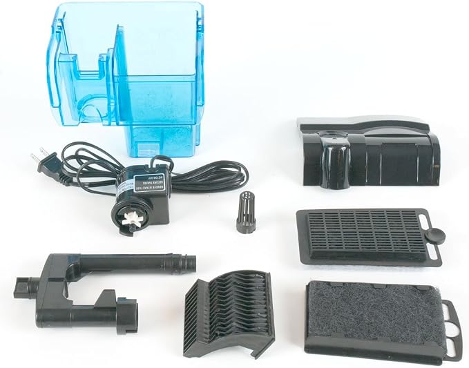 Penn-Plax Cascade 300 Power Filter – Hang-On Filter with Quad Filtration – Great for Freshwater and Saltwater Setups(Pack of 6)