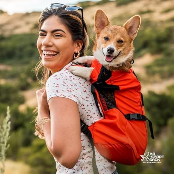 K9 Sport Sack Trainer - X-Small, Harbor Blue - Ideal for Dogs with 9-12” Back Length - Backpack-Style Training Carrier - Meant for Quick, Non-Strenuous Activities