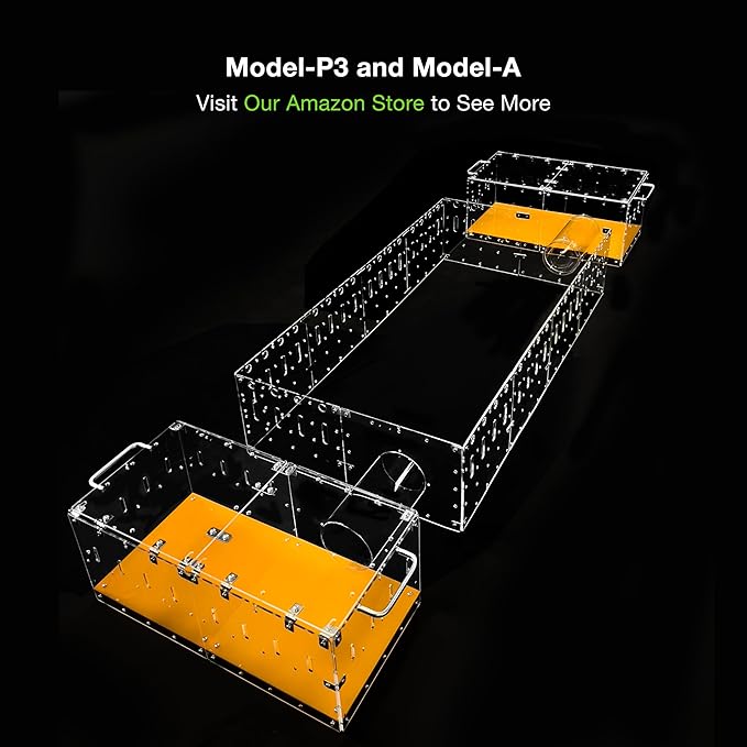 GuineaLoft™ Model-A Acrylic Guinea Pig Cage - Large 4x2ft Expandable C&C Cage, Works Also for Small Roaming Animals Like Rabbits, Button Quails, Hedgehogs