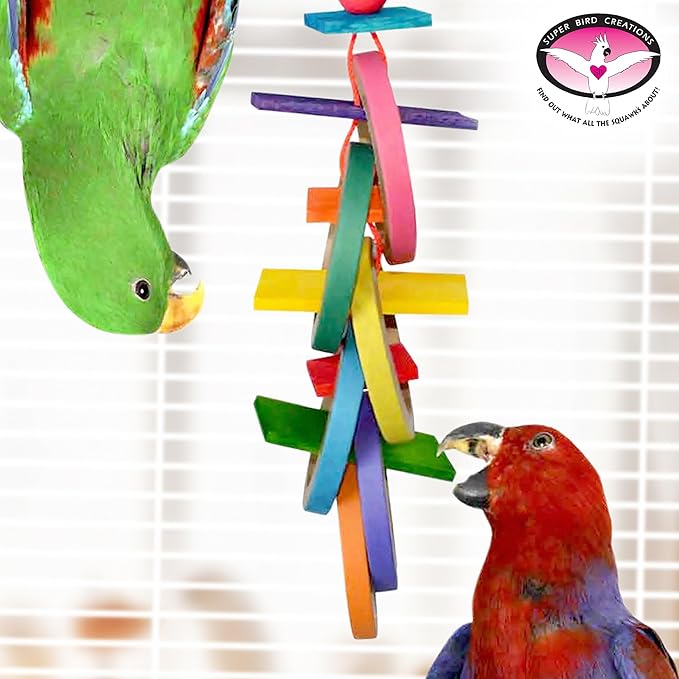 Super Bird Creations SB50028 Braided Polly Rope - Ideal for Making Bird Toys & Crafting - Hollow Polyethylene Cordage - 1/8" Diameter and 500 Meters Long - Ideal for Parrots - Vibrant Green