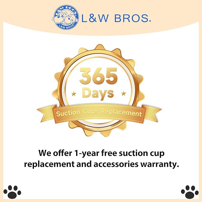 L&W BROS. Cat Window Perch Cushion Bed Hammock with 4 Updated Suction Cups Easy to Assemble Cat Window Bed for Heavy Large Cats (M 1Pc)