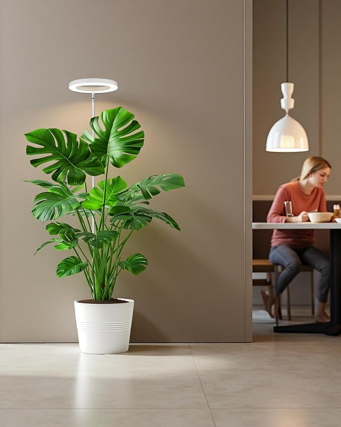 Plant Grow Light, LED Growing Light Full Spectrum for Indoor Plants,Height Adjustable, Automatic Timer, 5V Low Safe Voltage,Idea for Large Plant Light