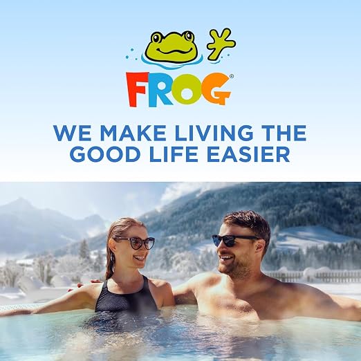 FROG Test Strips for Pools and Hot Tubs - Accurate Indicator for Free Chlorine or Bromine Levels, pH, Total Alkalinity and Total Hardness - Easy Water Testing - 50 Test Strips - 2 Pack