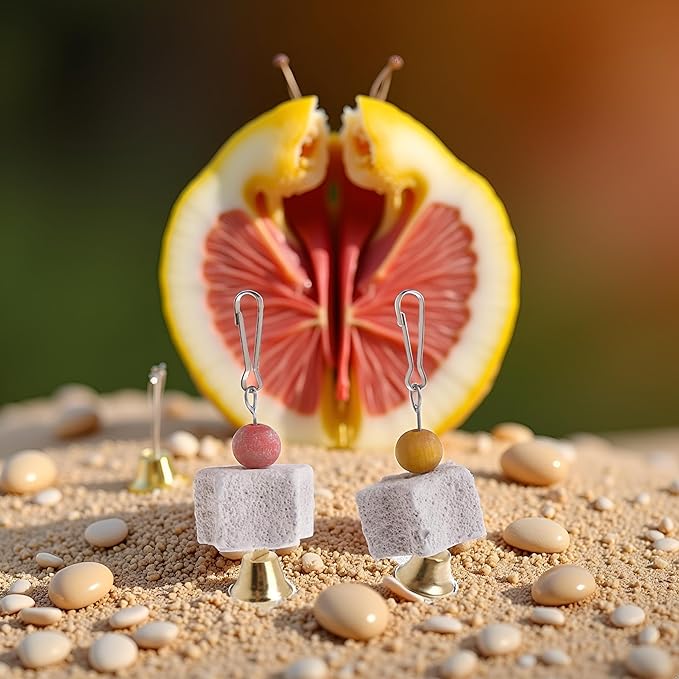 Parrot Beak Trimmer Stone Chinchilla Grinding Teeth Lava Block Mineral Rock Chewing with for Macaw Bird Chew for Parrot Bird for Budgies Cockatiel Parrots Parakeets Love Pet Supplies