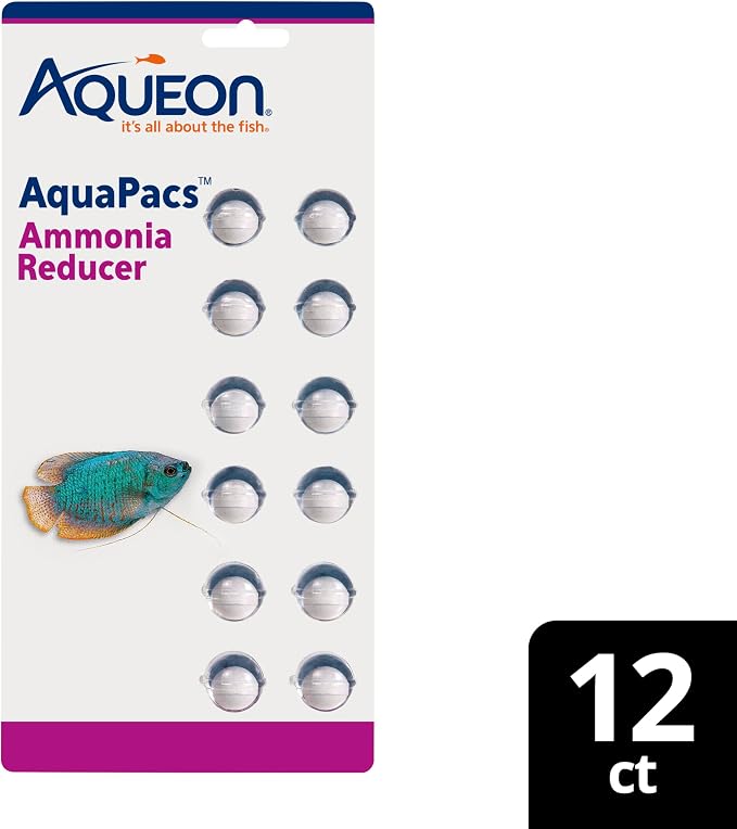Aqueon AquaPacs Ammonia Reducer 12 Pack, 10 Gallon