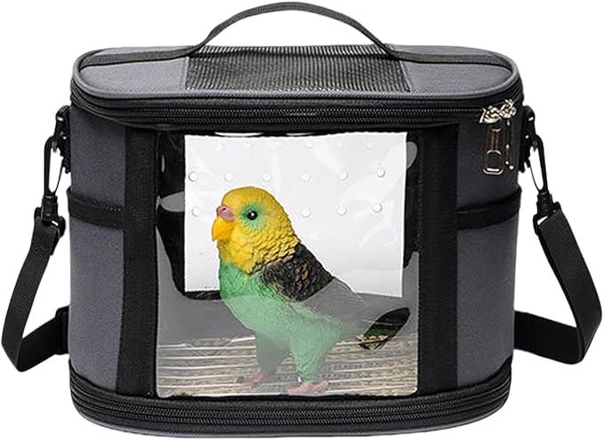 Parrot Travel Bag – Portable Bird Carrier, Small Pet Shoulder Bag, Lightweight Travel Backpack | Comfortable Travels Solution, Easy Carry Bags for Budgies Cockatiel Parrot Hamster